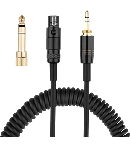 Amazon.com: weishan K702 Cable Coiled Aux Cord Replacement for AKG